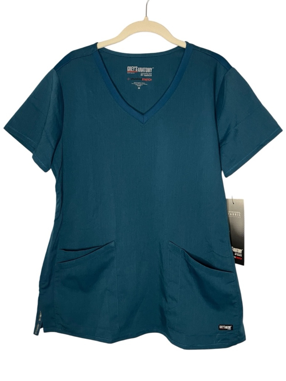 Grey’s Anatomy V-neck Short Sleeve Scrub Top NEW Women’s Sz M Medical/Healthcare